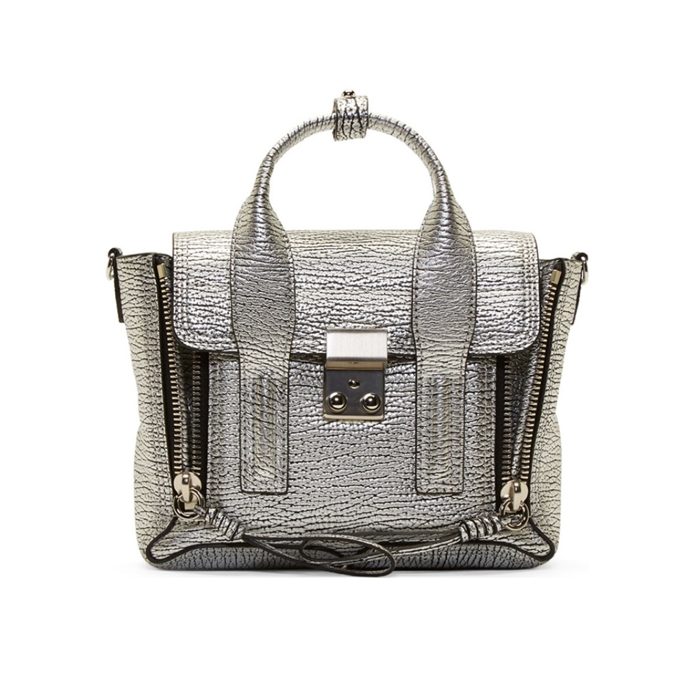 Sliver pebbled leather 3.1 Phillip Lim Mini Pashli